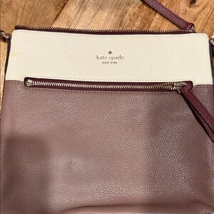 Kate Spade Two-Tone Crossbody Bag in Brown and Cream